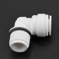3/8" Tube x 3/8" NPTF Fixed Elbow for Water Filters