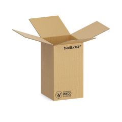 Corrugated Box 5 x 5 x 10 Inches