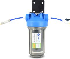 WECO Color Changing Deionizing Mixed Resin (DI) 4-1/2" x 10" Cartridge and Premium Housing Kit