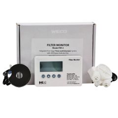 HM DIGITAL FM-2 Water Filter Monitor with 5-Stage Volumizer and Timer, Flow Sensor and Filter Indicator Disc, +/- 1% Accuracy 