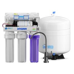 WECO HYDRA-75PMP-38 Reverse Osmosis Drinking Water Filtration System with Booster Pump with 3/8-Inch Outlet Ports