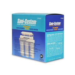 Sani System Liquid Sanitizer Concentrate 0.25 Oz Packet for Reverse Osmosis (RO) Units, Water Softeners & Water Coolers  - 24 Pack