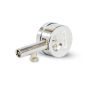 WECO Reverse Osmosis Tank Air Pressure Gauge with Bleeder Valve (5-60 PSI)