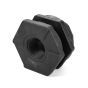 Bulkhead Poly Tank Fitting 1 in FNPT x 1 in FNPT  2-1/4 in Hole with Gasket