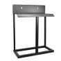 Floor Stand Bracket Black Powder Coated Steel for 4.5 Inch Diameter BB 10 Inch Tall Two Housings