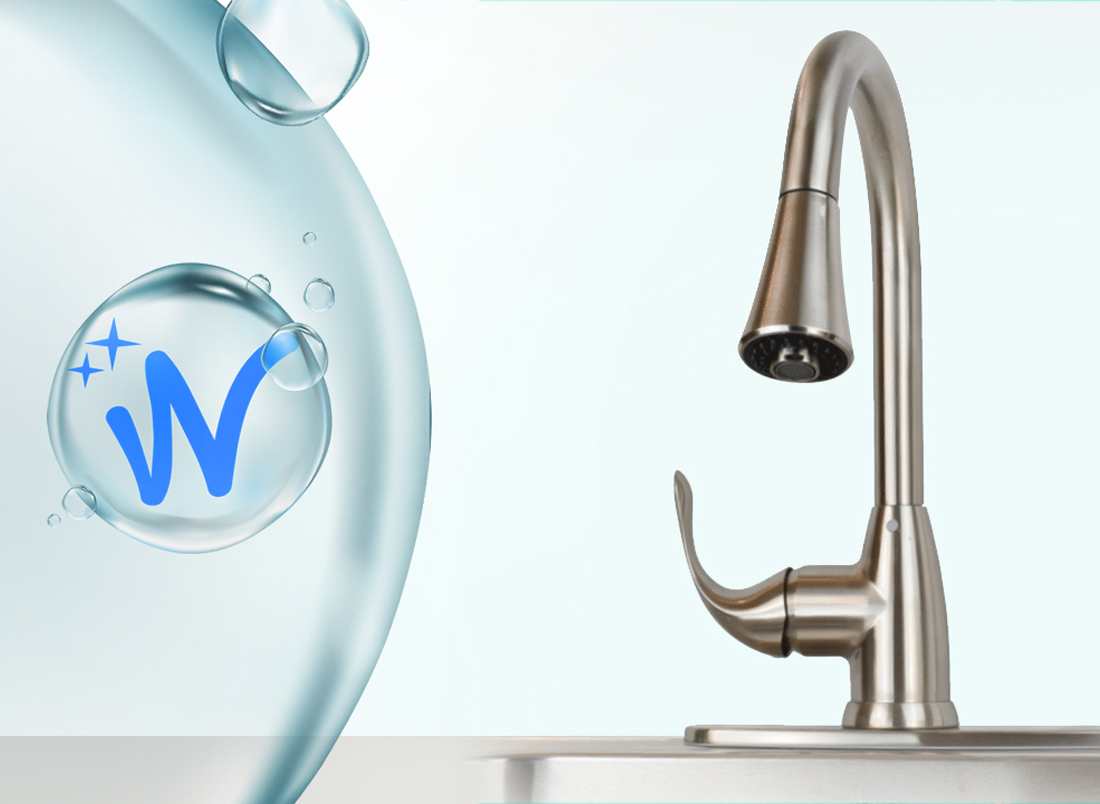 WECO RO Drinking Waer Faucet with Pull Down Kitchen Faucet