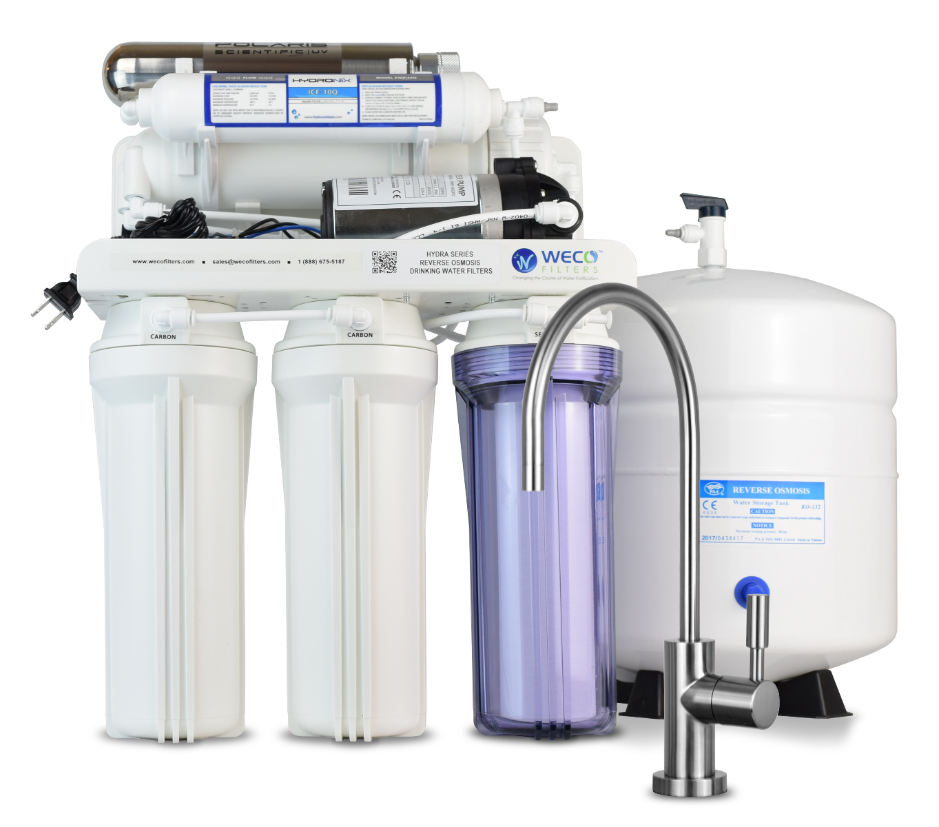 Hydra Reverse Osmosis Drinking Water Filter with UV